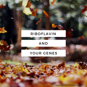 Riboflavin (Vitamin B2) helps some people with certain genetic polymorphisms.