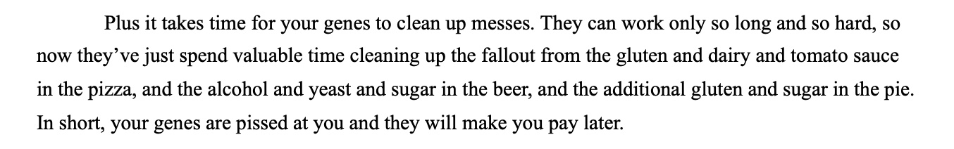 dirty genes protocol from free chapter of the book explaining how gluten and dairy makes a mess for your genes to clean up