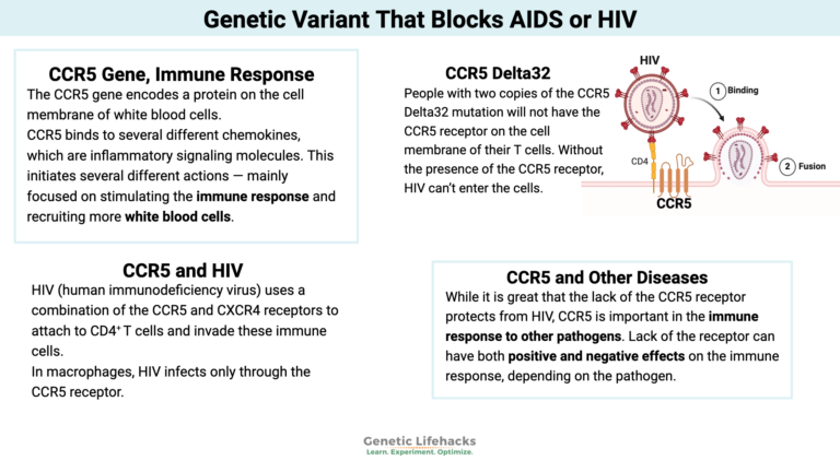 Mutation that blocks you from getting AIDS or HIV